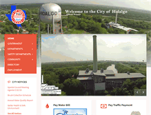 Tablet Screenshot of cityofhidalgo.net